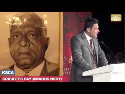 Anil Kumble | KSCA Awards Night Speech| Opening of RCB Academy at Chinnaswamy Stadium