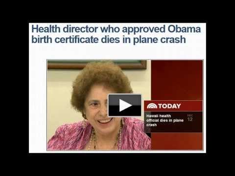 Director Behind Obama Birth Certificate Dies in Plane Crash