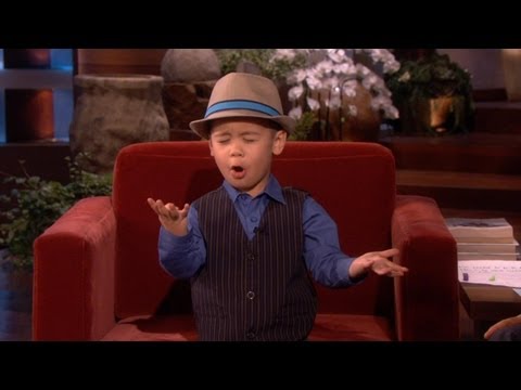 Four-Year-Old YouTube Sensation Sings for Ellen!