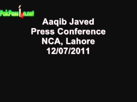 Aaqib Javed Press Conference - NCA, Lahore 12/07/2011