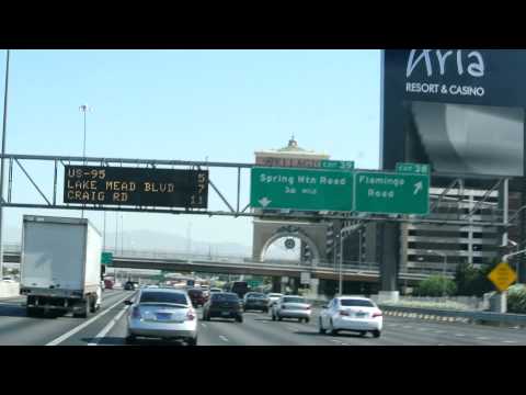 Las Vegas Nevada Desert Highway Scenes Strip Party Central Video