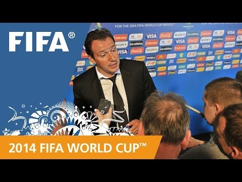 Belgium's Marc WILMOTS Final Draw reaction (French)