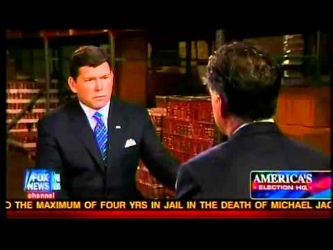 Mitt Romney Speaks to Bret Baier - Part 1