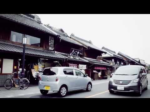 Japan travel - old traditional (Edo-Period Style) architecture near Tokyo (old city of Kawagoe)