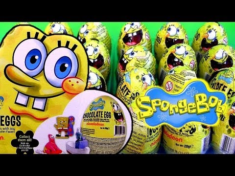 36 Toy Surprise SpongeBob Easter Eggs Holiday Edition  Nickelodeon Toys Unwrapping