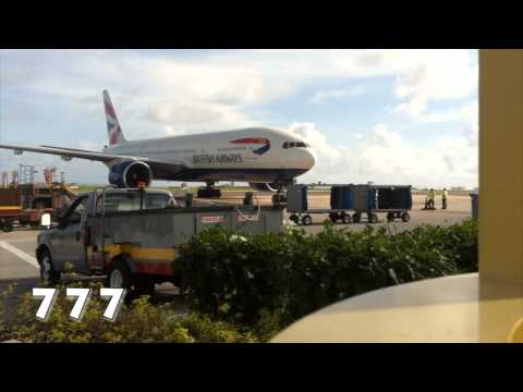 Boeing Aircraft Line-up at Grantley Adams Airport Barbados