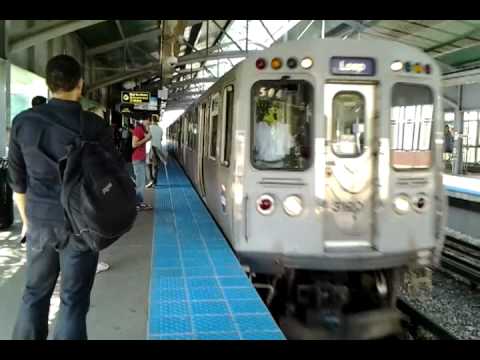 Estación davis en evanston a Chicago cta train