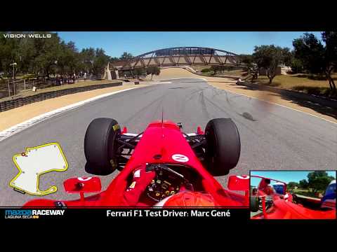 Ferrari Racing Days Laguna Seca - F1 Test Driver: Marc Gene - RECORD SETTING LAP!!