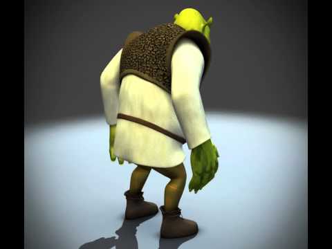 3D Model of SHREK & DONKEY