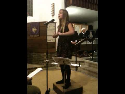 Emily Barlow singing 'The Dormouse's Carol'