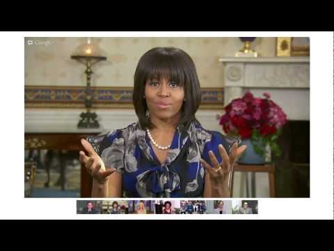 First Lady Michelle Obama's Fireside Google+ Hangout On Air Highlights