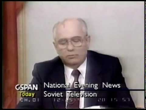 Soviet President Mikhail Gorbachev Resignation Speech - Отставка Горбачева