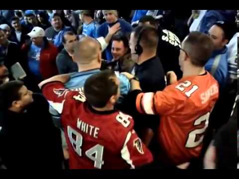 Fight in stands at Ford Field