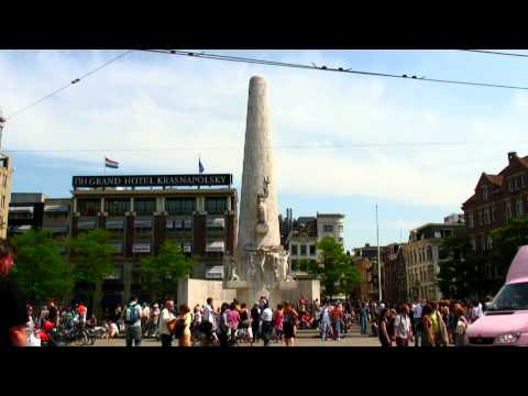 National Monument in Dam Square in Amsterdam.