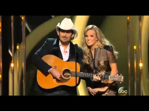 CMA 2013 Brad Paisley and Carrie Underwood sing 'Why can't we be friends' funny ObamaCare Song