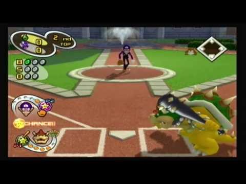 Mario Superstar Baseball Multiplayer - Game 6 - Bowser Blue Shells @ Waluigi Mystiques