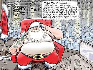 Mark Knight cartoon. 22/12/2013