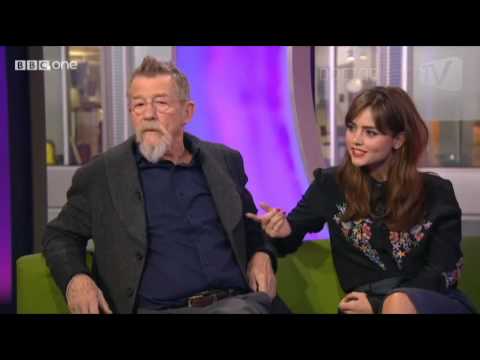 John Hurt and Jenna Coleman on The Day of the Doctor - The One Show 20 November 2013