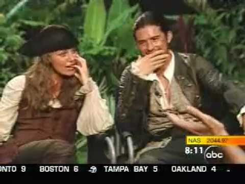 Keira Knightley, Orlando Bloom: Pirates of the Caribbean Dead Man's Chest interview