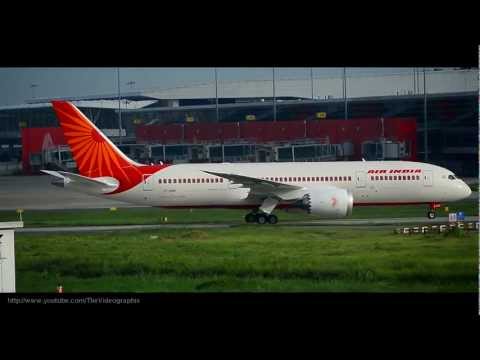 Air India's Boeing 787 Dreamliner landing at Delhi-HD