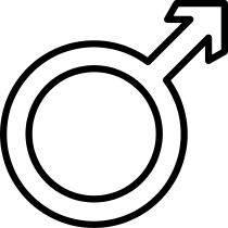 Male symbol. Created by Gustavb.