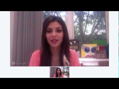 Victoria Justice Google+ Hangout