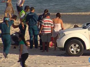 Beachgoers run over by lifeguards