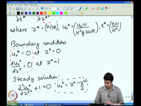 Mod-03 Lec-14 Unidirectional Transport Cartesian Coordinates - VII Momentum Source in the Flow