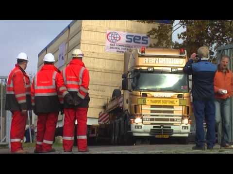 Lange middagpauze voor een loodzwaar transport