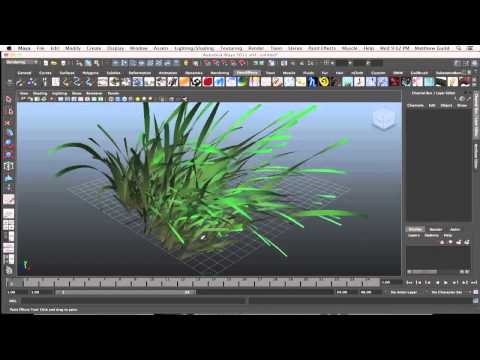 Blending Brushes   Paint Effects Autodesk Maya Tutorial