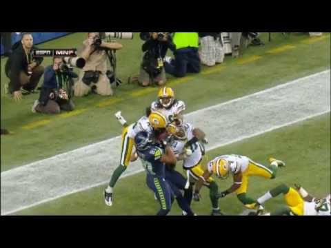 Seattle Seahawks Hail Marry Pass vs Green Bay Packers - MNF 2012, Week 3