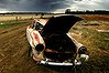 CAR AFR 040219 PHOTO BY ROB HOMER --- a derelict car abandoned in outback new south wales --- generic outback , environment , greenhouse , nrma , insurance , rural , economy , farming , industry   AFR FIRST USE ONLY SPECIAL 040213