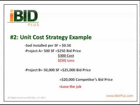 iBid Plus Landscape Bid Series- # 3 Comparing Methods