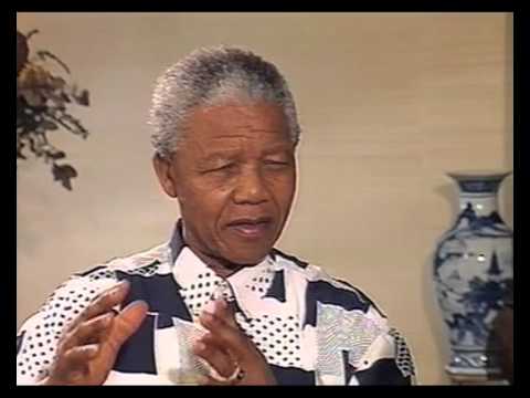 Evita Bezuidenhout interviews President Nelson Mandela 17 November 1994