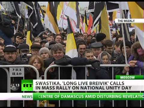 Swastika & 'Long live Breivik': Nationalists march in Moscow