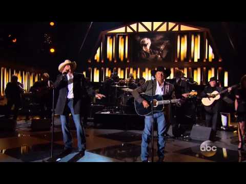 Alan Jackson George Strait - George Jones Tribute - CMA Awards 2013