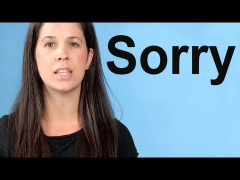 How to Pronounce SORRY -- American English Pronunciation