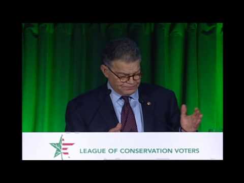 Senator Al Franken speaks at LCV Capital Dinner