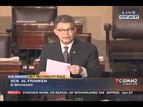 Sen. Al Franken Defends FCC Net Neutrality Rules