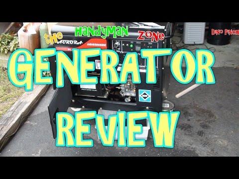 2013 aurora silent diesel generator unboxing & review 6500sde video