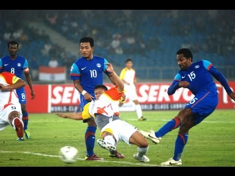 Bhutan vs India (Highlights) SAFF Championship 2011