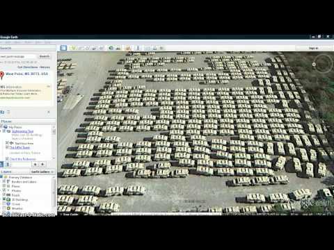 DHS MRAP Vehicles on Google Earth