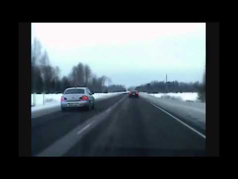 Audi A8 police chase in Estonia [15 February 2013]