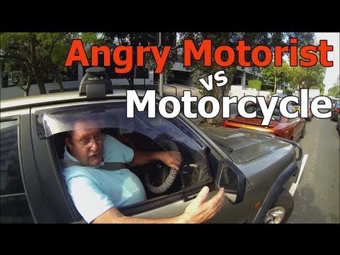 Angry Motorist vs Motorcycle