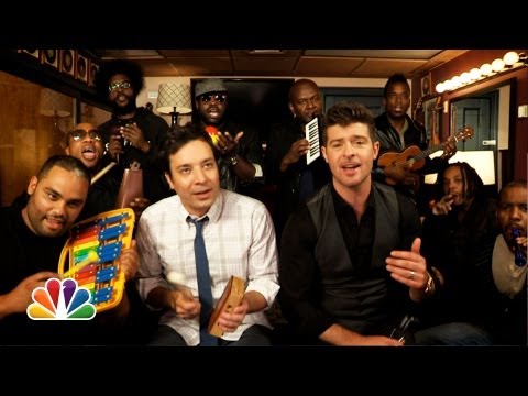 Jimmy Fallon, Robin Thicke & The Roots Sing 