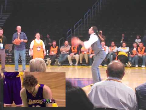 Jordan Farmar's imitation of Pau Gasol & Derek Fisher's 0.4 second shot