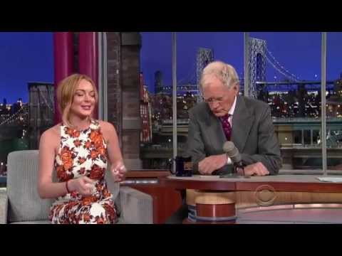 Lindsay Lohan - Late night Show David Letterman 2013