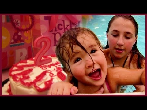 Girls Prank Dad - Kids Swimming - Baby Birthday Party - Holiday Fireworks - Bath Time Toddler