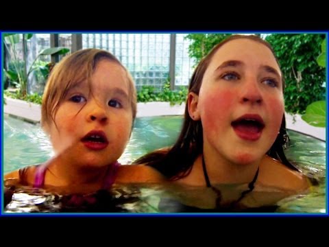 Kids Swim in The Swimming Pool at Night - Baby Tries Bean Boozled Jelly Beans - Toddler Fun