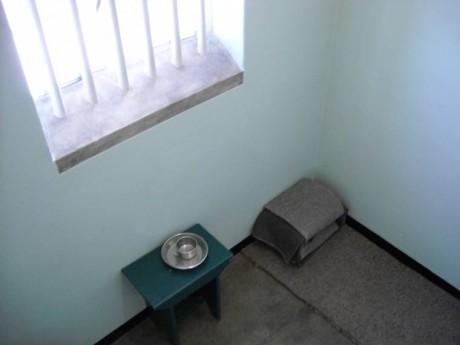 Nelson Mandela's Spartan jail cell on Robben Island. Picture: Michael Schmidt